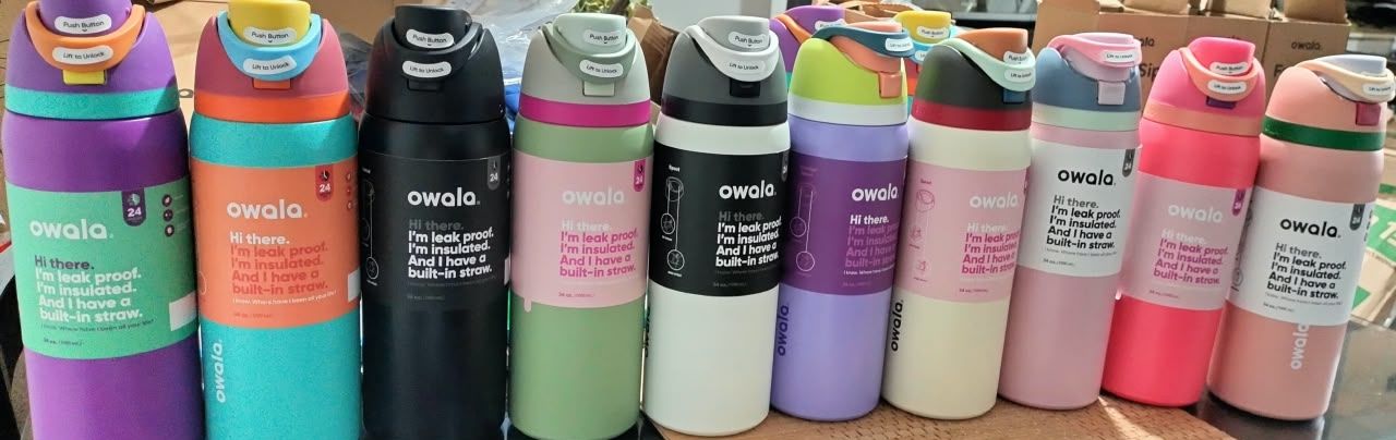 Colección de termos Owala en muchos colores